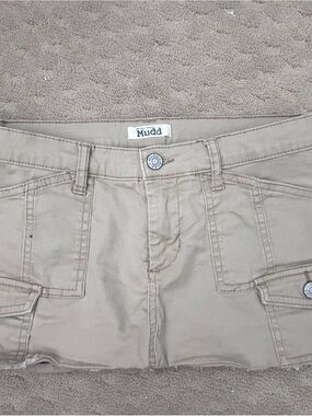 Mudd Girls' Khaki Cargo Mini Skirt